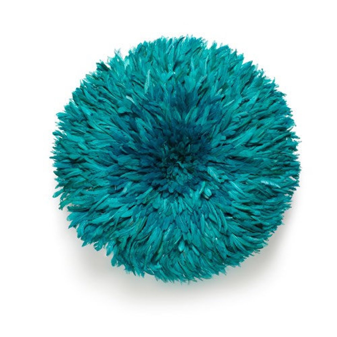 Teal Juju Hat African Juju Hat Wall Decor Boho Wall Decor Handmade