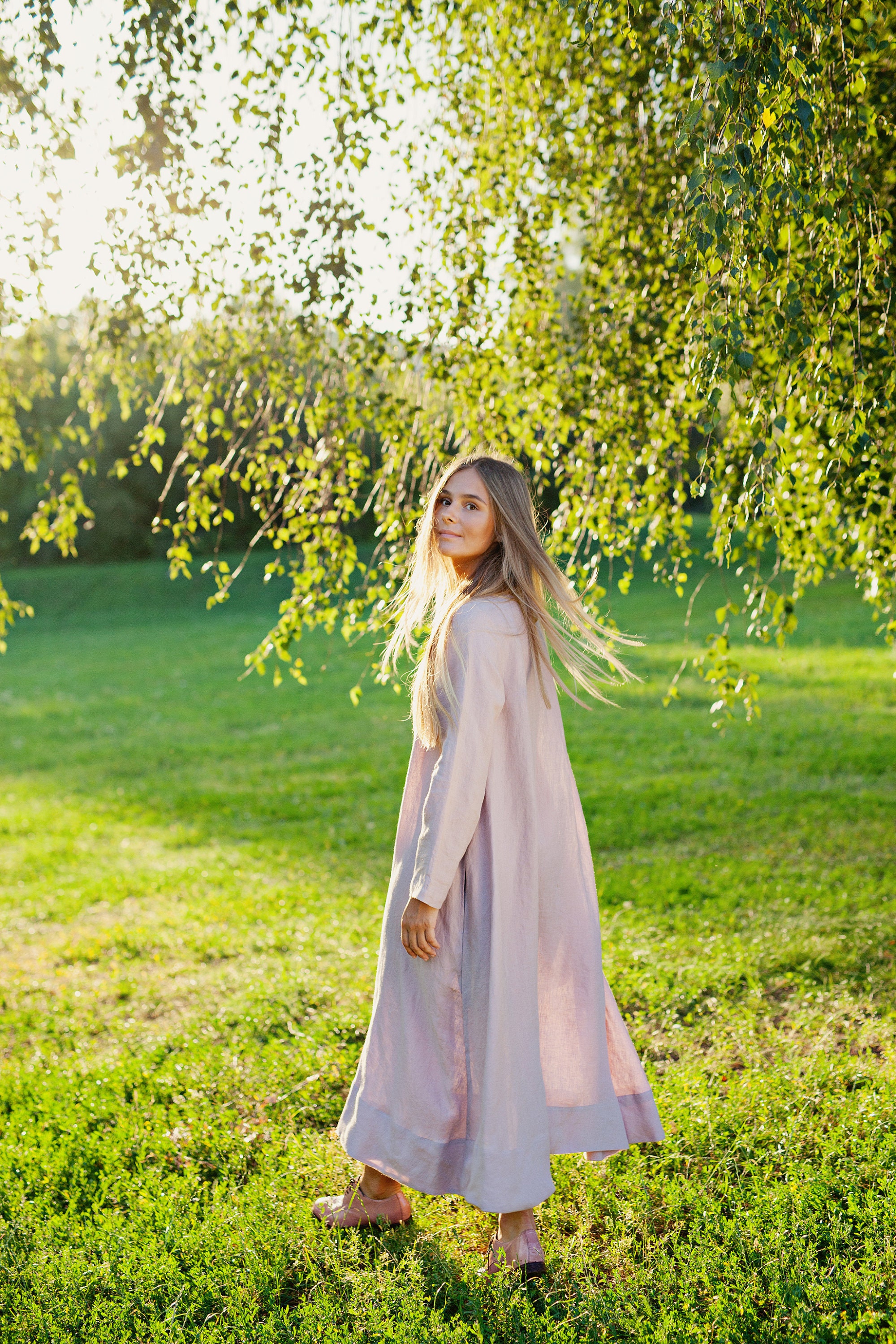 Lilac Linen Shirt Dress Maxi Aline Dress Winter Linen Coat Etsy