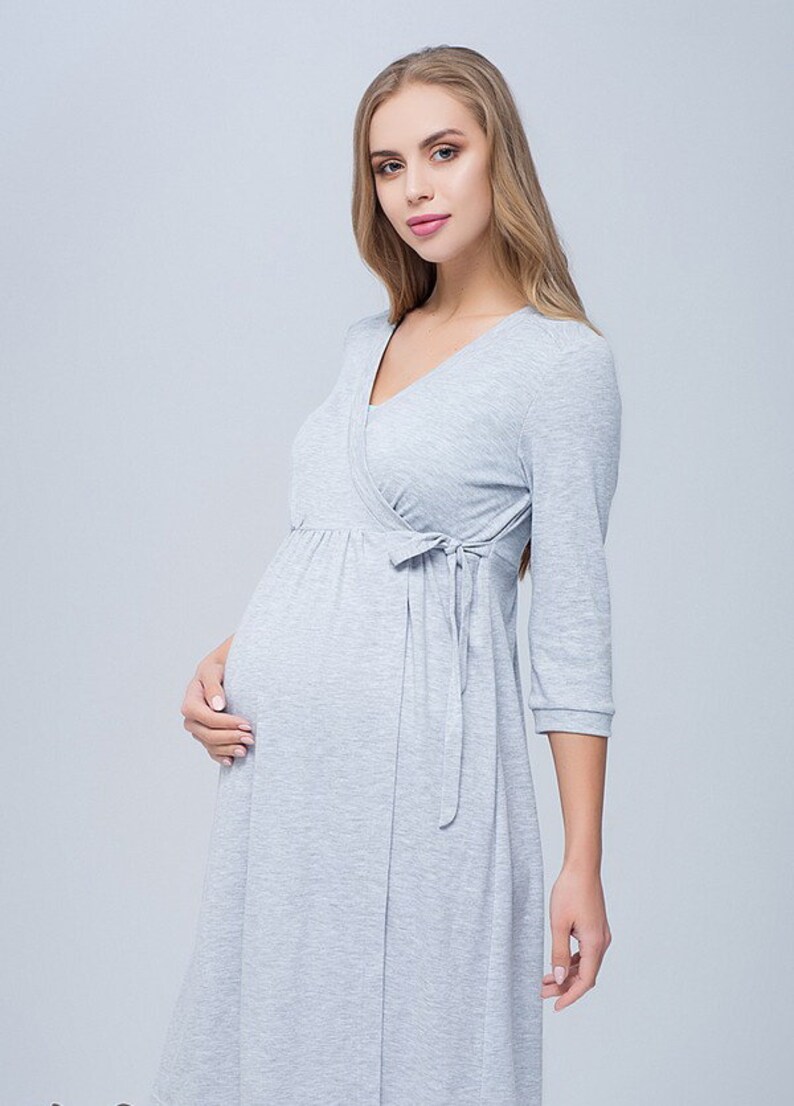 Sinty Set hospital robe & nightie for nursing Breastfeeding Etsy