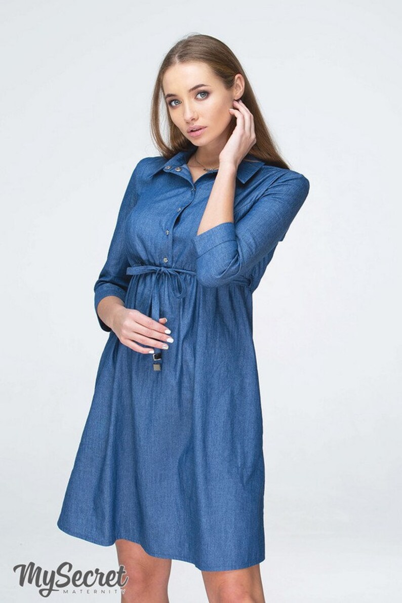 Lexie nursing cozy dress Jeans summer dress Breastfeeding Etsy