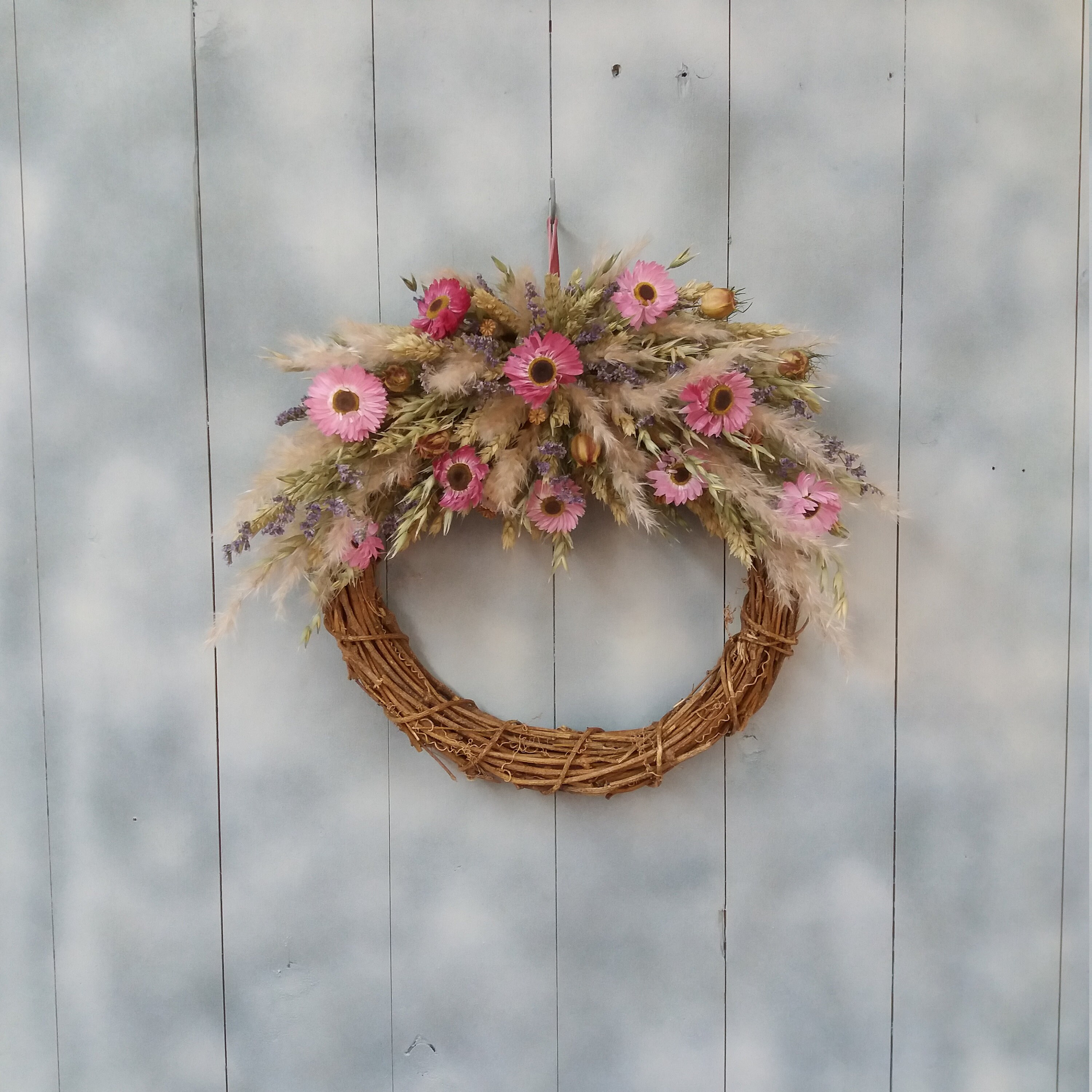 Dried flowers wreath Etsy