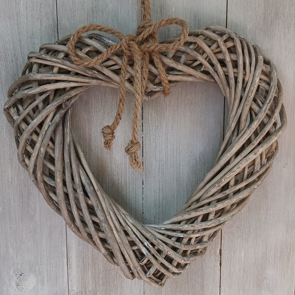 Wicker Heart Etsy UK