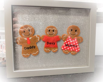 personalized family gingerbread picture frame