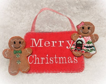 Gingerbread wall hanger