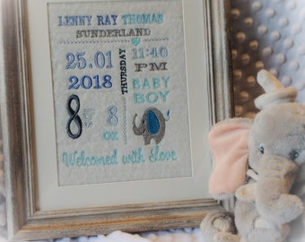 Personalized baby birth sampler