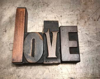 Blocs Et Lettres D Imprimerie Etsy