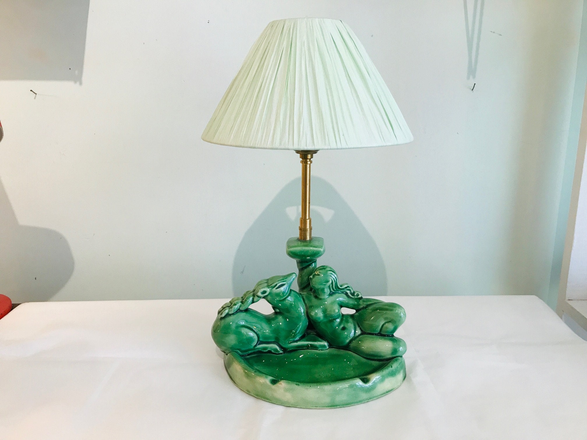 Lampe Art Déco En Céramique