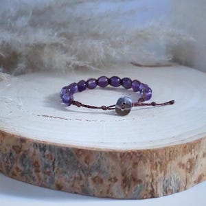 Amethyst Shamballa Bracelet