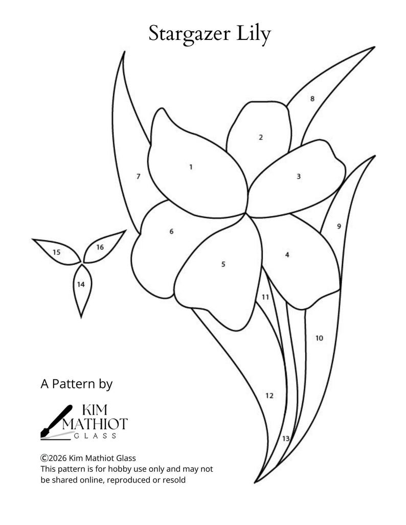 Stargazer Pattern Stargazer Lily Pattern - Etsy