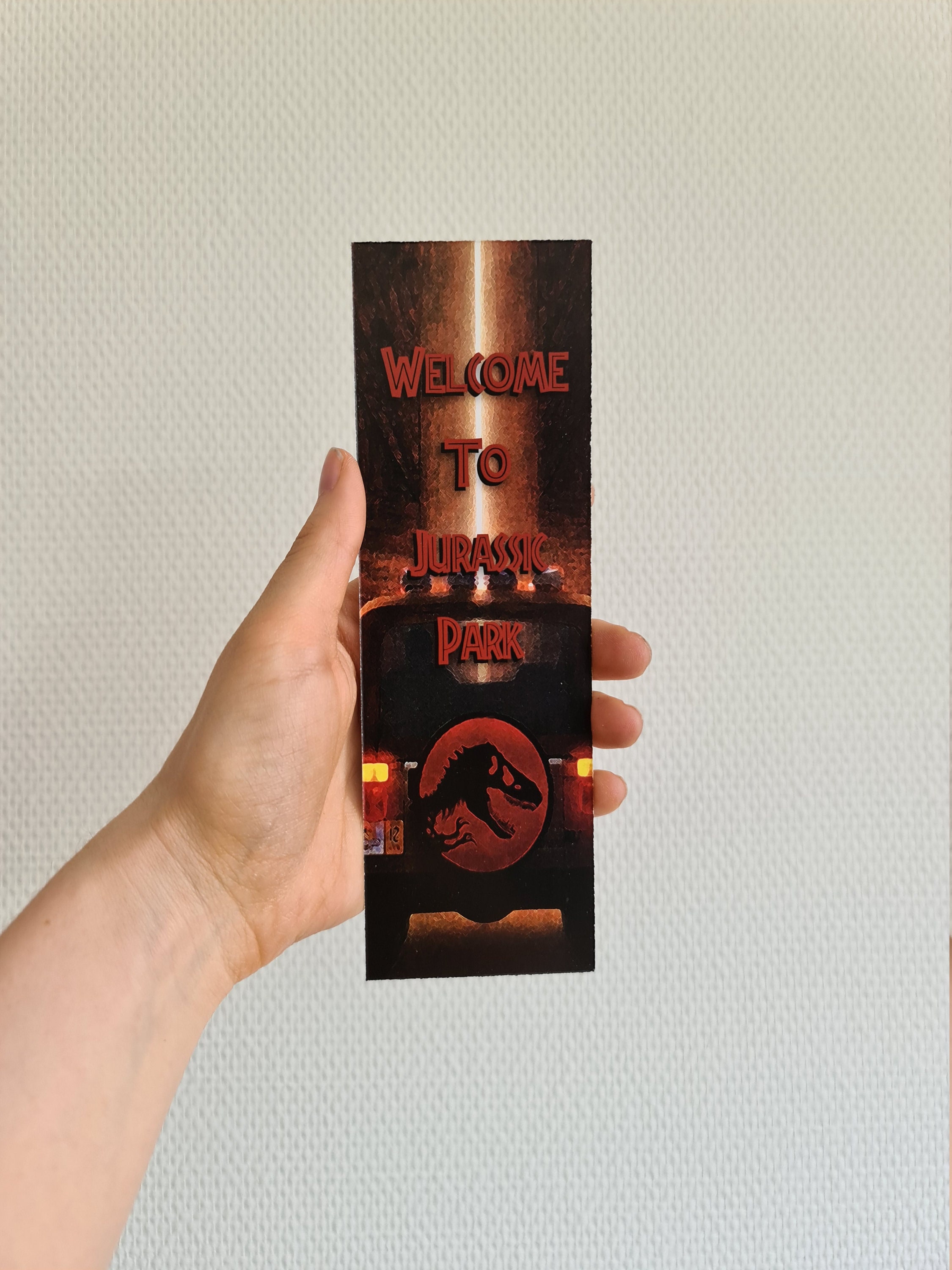 Jurassic Park Bookmark Steven Spielberg Welcome to Jurassic | Etsy