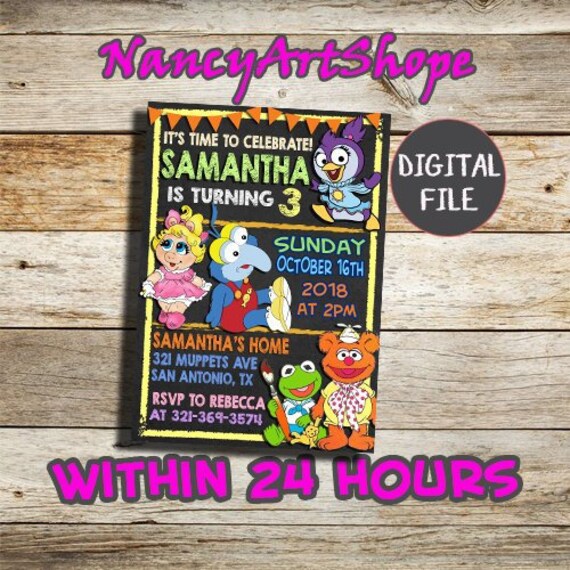 Muppets Birthday Party Invitations Free 7