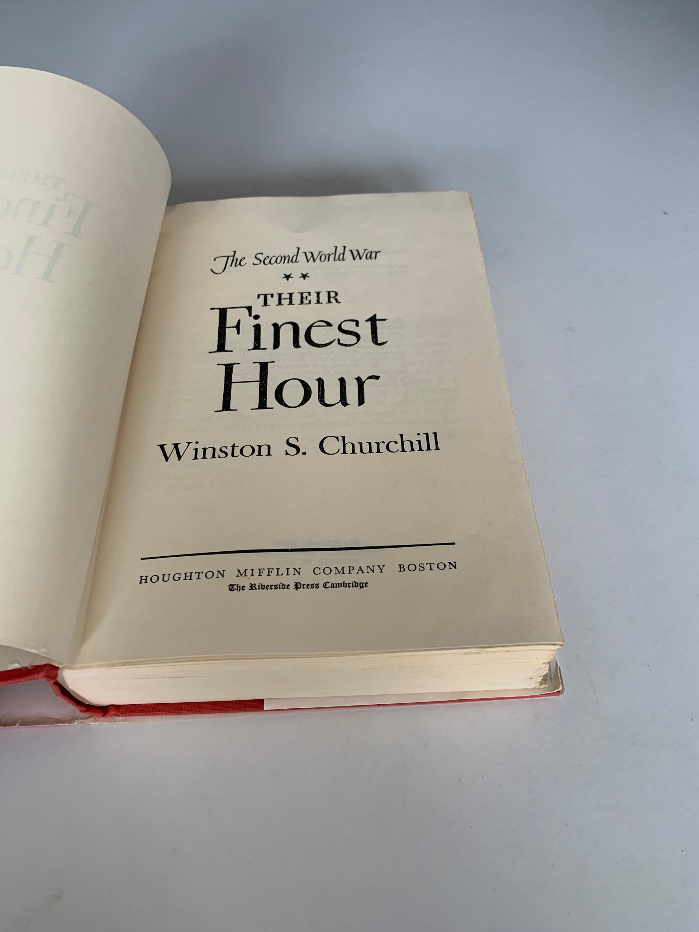 Winston Churchill Their Finest Hour Triumph & Tragedy - Etsy