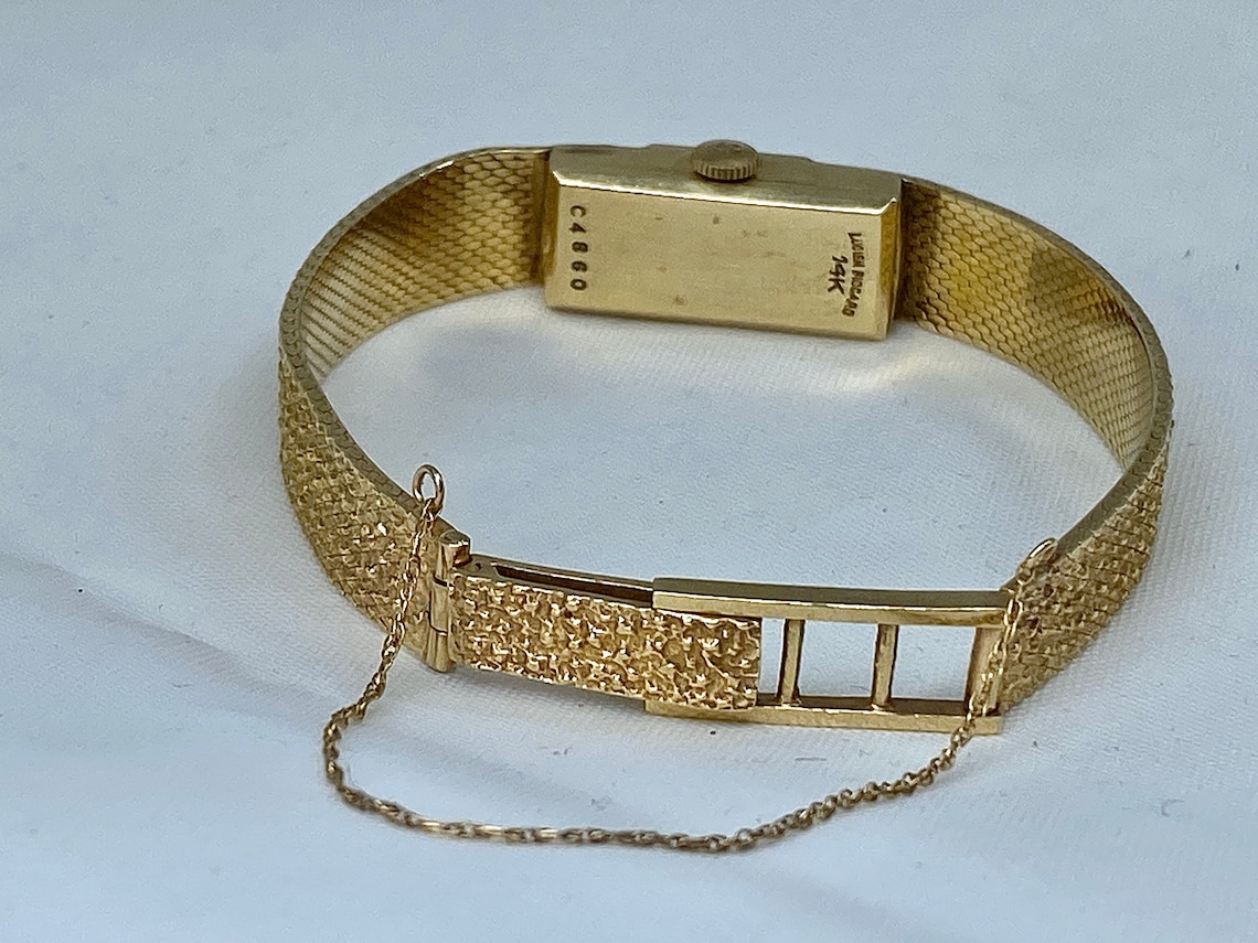 Women's Vintage 14k Gold Lucien Piccard Watch 18.63 DWT Etsy