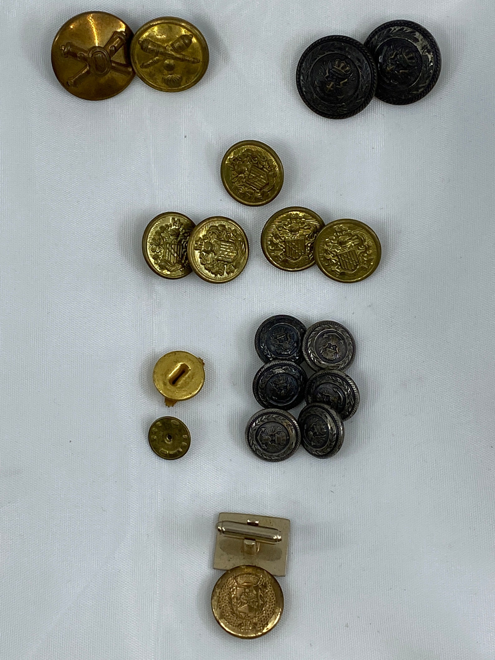 Vintage Assorted Sets of Military Coat Buttons Etsy