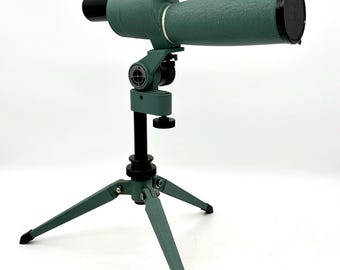 Telescopio terrestre Weatherby Sight Master 20-60x de época, n.° 71394, con trípode y estuche.
