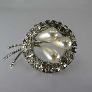 Vintage Edwardian Style Gem and Pearl Brooch