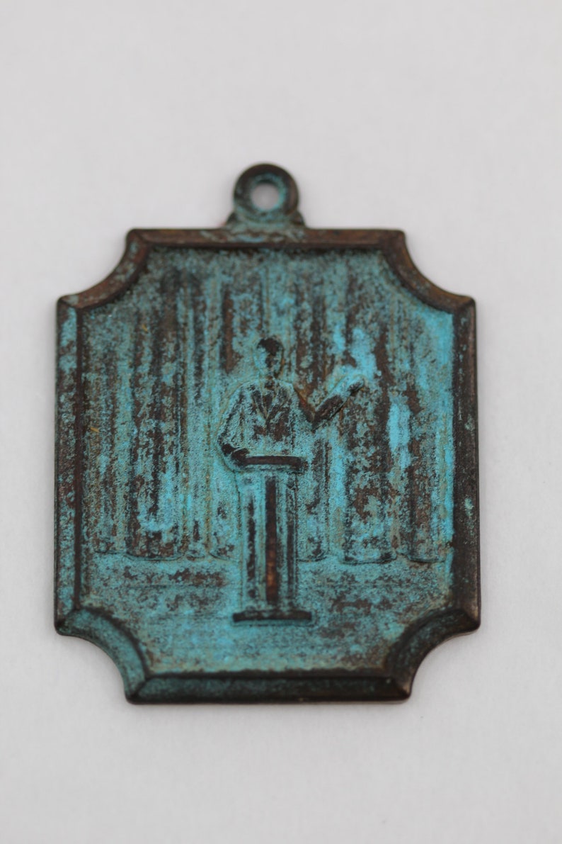 vintage WD 1989 Poetry 1st Pendant Metal