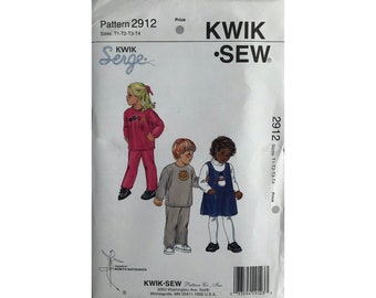 kwik sew 2912 toddlers jumper shirt pants | sewing patterns
