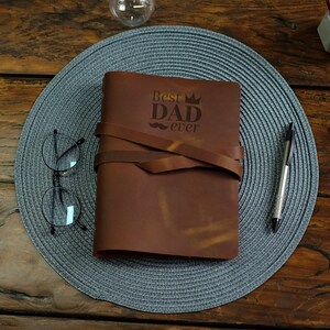 Journal en cuir pour papa, reliure à anneaux personnalisée A5 A4 A6, meilleur cadeau pour papa, cadeau personnalisé pour la fête des pères, cadeaux pour papa, cadeau papa, meilleur papa de tous les temps