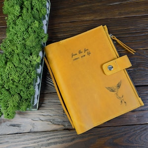 Leather Journal Cover, A5 A4 B5, Refillable Personalized Hobonichi Planner, Standard A5 notebook case