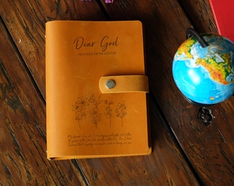 Journal de prières personnalisé, reliure à anneaux a4 a5 a6, cahier rechargeable pour notes de sermon pour pasteur, agenda en cuir personnalisé, cadeaux religieux