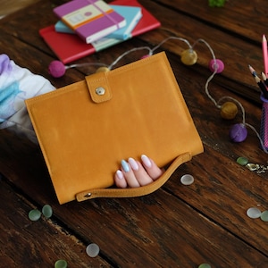 Wiederauffüllbares Notizbuch Cover A5 A4 B5, Leder Journal Cover, Hobonichi Planer Cover personalisiert, Moleskine, individuelles Geschenk für Mitarbeiter
