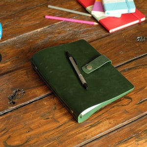Caderno recarregável A5 A4 A6, planejador de fichário personalizado, fichário de couro A5, caderno de couro gravado, presente para o pai no dia dos pais