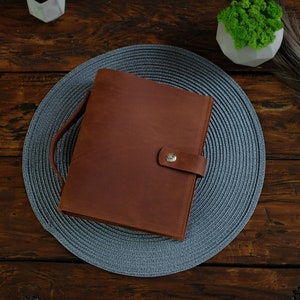 Leather A5 Binder, Refillable Journal, Personalized Notebook, d Ring Binder A4 A5, Disc Bound Planner, Employee Gift, Gift for Dad or Boss