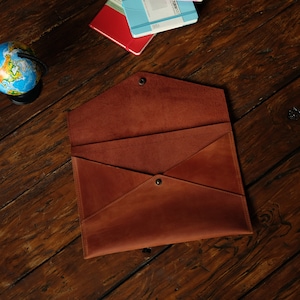 Sobre de cuero personalizado A4, portadocumentos personalizado, carpeta de cuero, portadocumentos para papá, regalos corporativos con logotipo