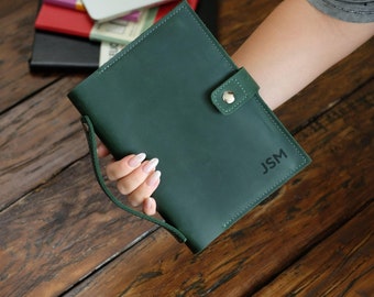 Funda de cuero para diario, funda Hobonichi Cousin personalizada, funda de cuero para cuaderno A5 y A4, Moleskine, funda para agenda B5, regalo para papá