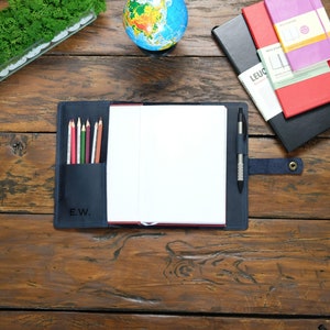 Handgefertigte Leder Journal Cover, nachfüllbare Planer Tasche