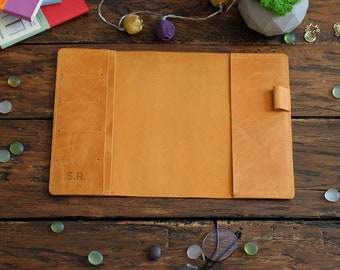 Copertina per taccuino in pelle personalizzata, porta quaderno ricaricabile, formati A5, A6, B5 Travelers