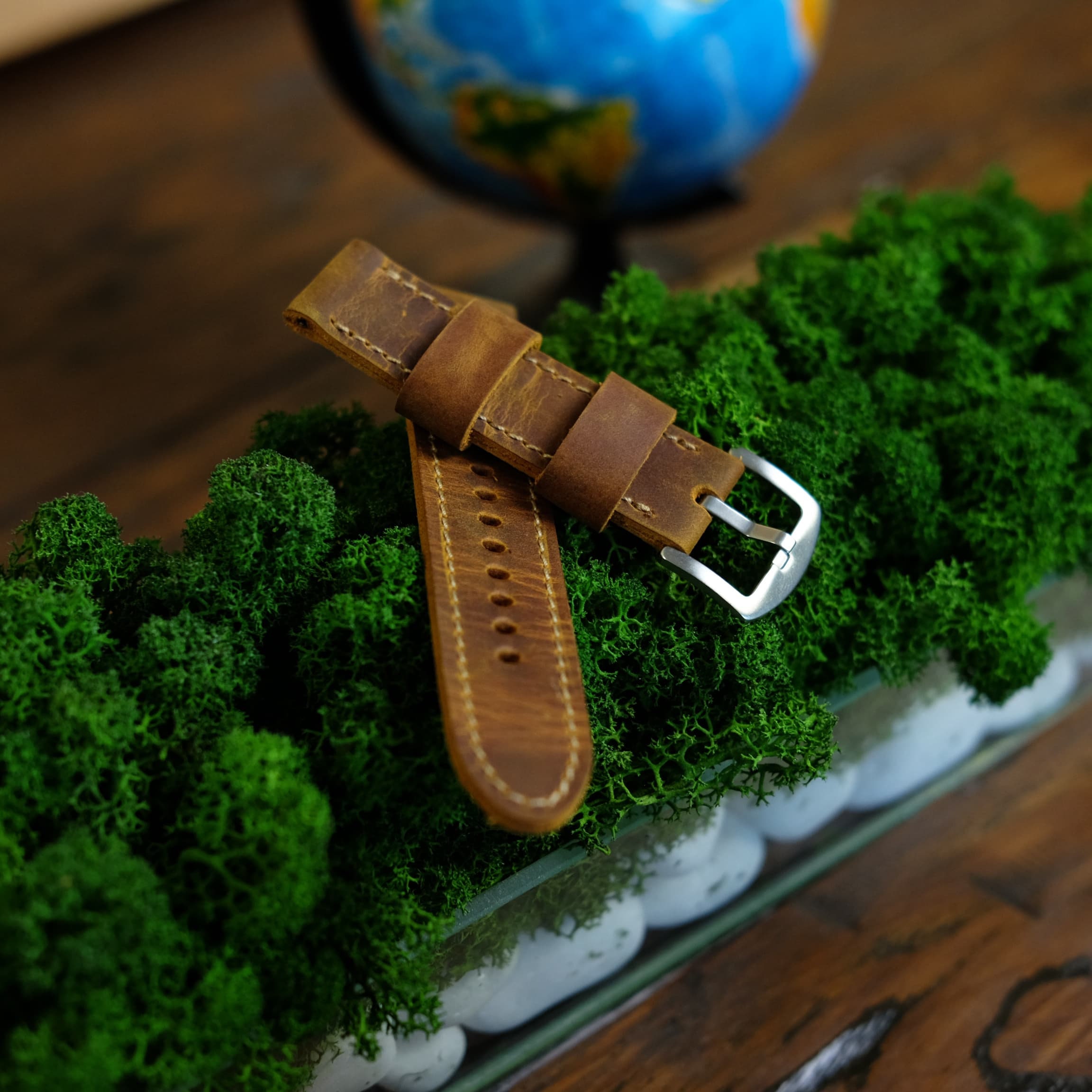 Garmin Watch Strap With Initials, Mens Leather Garmin Band 18 20 22 ...