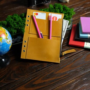 Personalized Leather Insert for A5 Binder, Planner Accessories, Custom ...