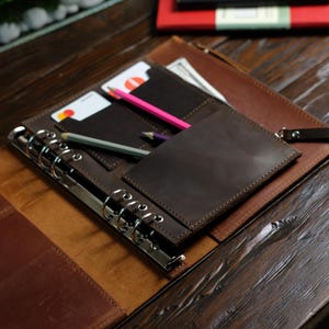 Personalized Leather Insert for A5 Binder, Planner Accessories, Custom ...