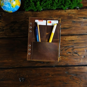 Personalized Leather Insert for A5 Binder, Planner Accessories, Custom ...