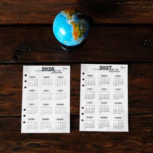 A5 Planner Inserts, Daily Binder Pages, Refill Paper (148mm x 210mm)