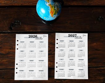 A5 Planner Inserts, Daily Binder Pages, Refill Paper (148mm x 210mm)
