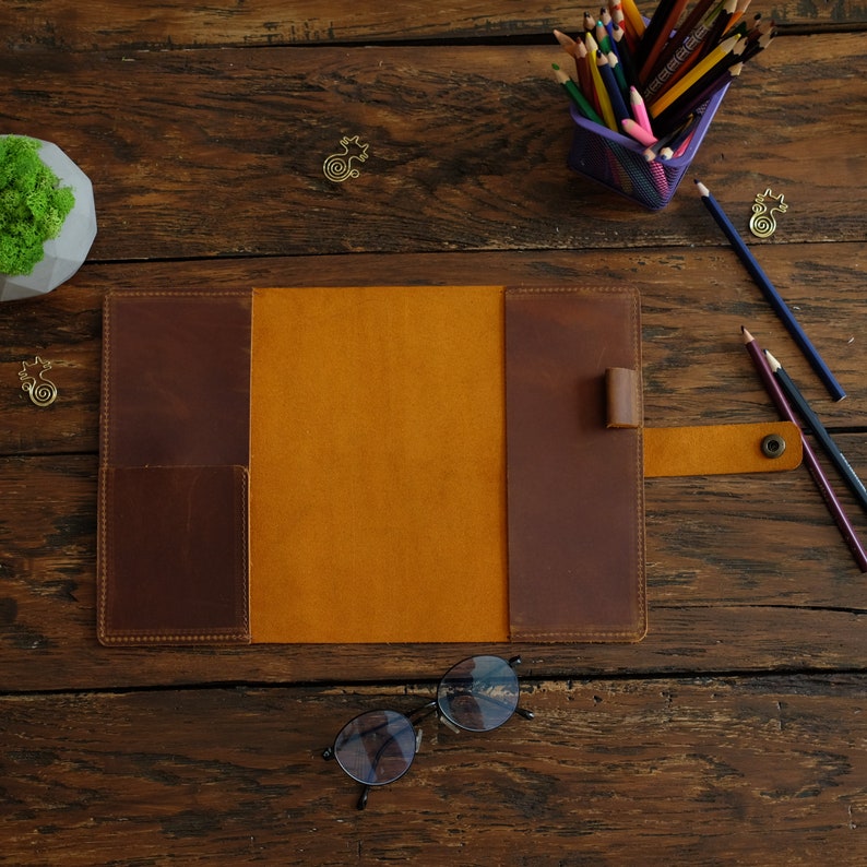 Personalized Journal Cover, Leather Notebook Cover A4 A5 A6 B5 B6