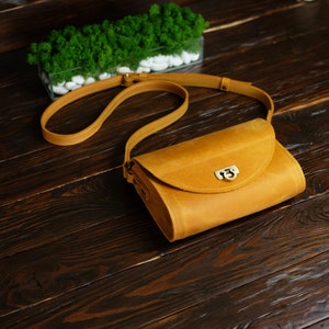 Petit sac à bandoulière en cuir pour femme, Mini sac à bandoulière, sac à main croisé en cuir véritable, sac à bandoulière, sac latéral, petit sac à main pour sœur image 10