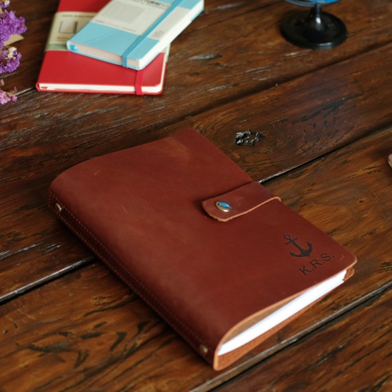Personalized Leather Ring Binder, Custom Discbound Planner, A5 A6