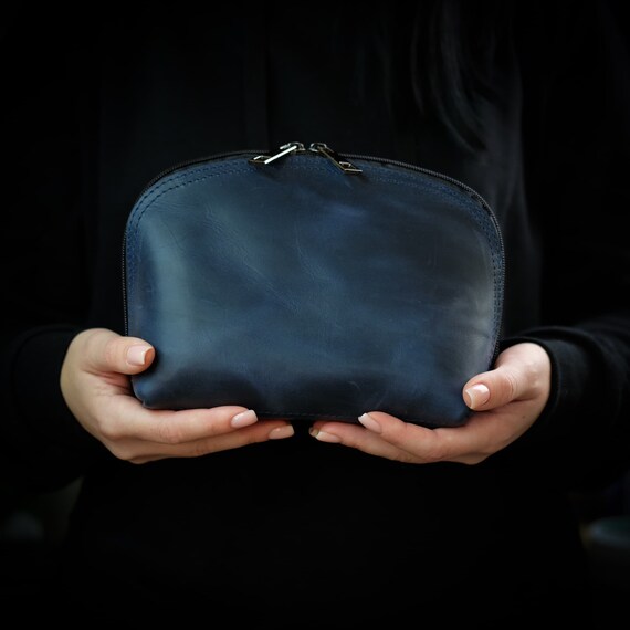 Make-up-Tasche Aus Baumwollleinen – Personalisierbare Kosmetiktasche Als Geschenk Für Frauen, Reise-Organizer, Flach 25x17 Cm