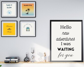 Afdrukbare set reisavontuur|Reizen muurkunstprint|Afdrukbare muurkunst|Reisprints|Avontuur muurkunst|Avontuurprint|Digitale galerijkunst