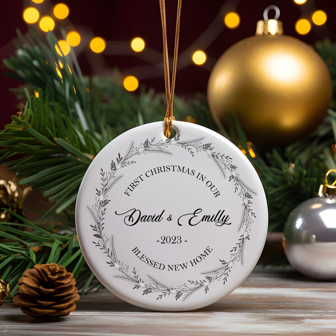 New Home Christmas Ornament Gift, Christian New Home Ornament, Blessed