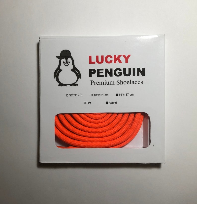Lucky Penguin Round and Flat Shoelaces for Everyday Casual Shoes Shoelaces Suitable for Men\u2019s Women\u2019s and Kids Sneakers.
