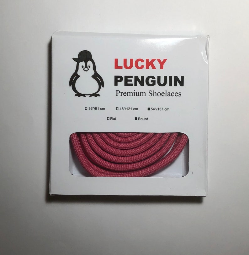 Lucky Penguin Round and Flat Shoelaces for Everyday Casual Shoes Shoelaces Suitable for Men\u2019s Women\u2019s and Kids Sneakers.
