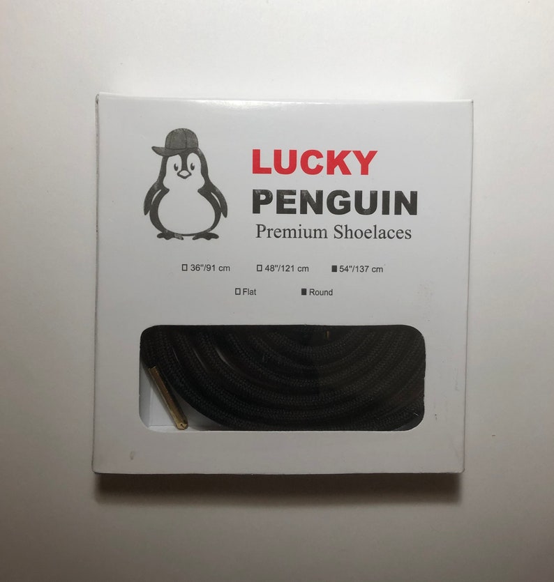 Lucky Penguin Round and Flat Shoelaces for Everyday Casual Shoes Shoelaces Suitable for Men\u2019s Women\u2019s and Kids Sneakers.