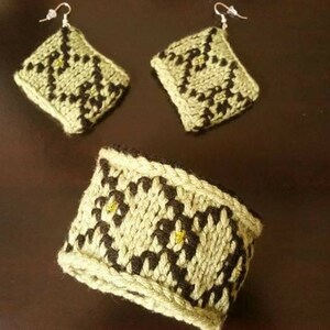Chain Links Earrings and Bracelet Set