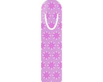 Fancy Swirling Blooms Bookmark | Elegant Floral Reading Accessory | Whimsical Botanical Book Lover Gift