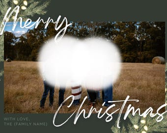 Weihnachtskarte für Familie